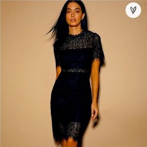 Lulus Remarkable Black Lace Dress
